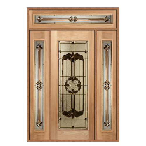 MAZTERDOOR SET 6 ประตูกระจกสยาแดง 160X240 cm. LOTUS-06