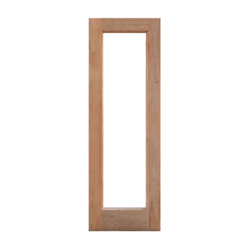 MAZTERDOOR ประตูไม้สยาแดงกรอบกระจก ขนาด 40x110cm.