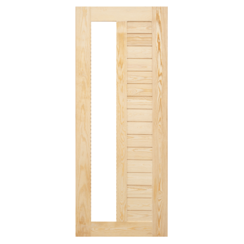 MAZTERDOOR ประตูไม้สยาแดงกระจกทึบ ขนาด 90X200cm. MD59-07/2