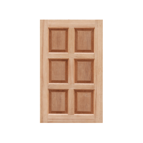 MAZTERDOOR หน้าต่างไม้สยาแดง บานทึบ 6ฟัก ขนาด 60X100cm. WD-07