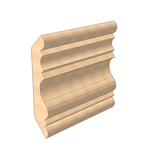 บัวฝ้า-ไม้สักM.0906(ลายมาก) 5/8