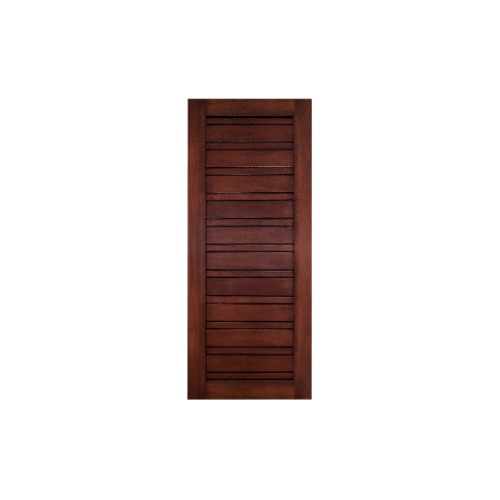 MAZTERDOOR ประตูไม้สยาแดง บานทึบทำร่อง ขนาด 90x200ซม. ทำสี NM-03
