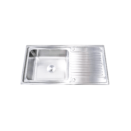 TECNO+ อ่างล้างจาน 1 หลุม1ที่พักTNS 1050 SS Sink TNS 1050 SS