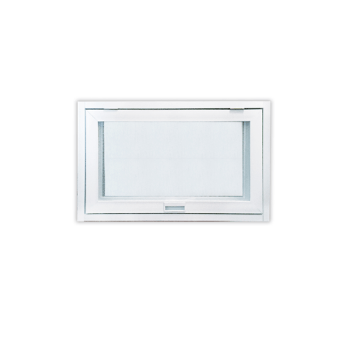 WELLINGTAN หน้าต่างอะลูมิเนียม บานกระทุ้ง WGA0805 80x50ซม. สีขาว พร้อมมุ้ง