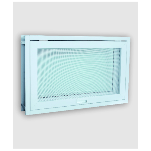 WELLINGTAN หน้าต่างอะลูมิเนียม บานกระทุ้ง WGA0805 80x50ซม. สีขาว พร้อมมุ้ง