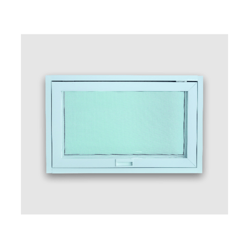 WELLINGTAN หน้าต่างอะลูมิเนียม บานกระทุ้ง WGA0805 80x50ซม. สีขาว พร้อมมุ้ง