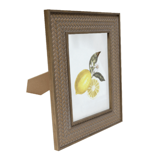 กรอบรูป ขนาด 6x8นิ้ว วินเทจ สีMud-painted brown