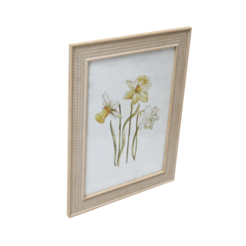 กรอบรูป ขนาด A3 วินเทจ สีMud-painted cream