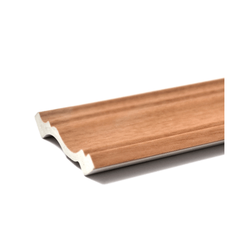 GREAT WOOD ไม้บัวบน PVC  FCR-0503A (CH01) 50x9.5x2700มม. สีสัก