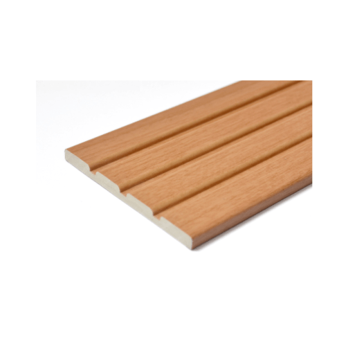 GREAT WOOD ไม้มอบ PVC  FCM-0782B (CH01) 78x6x2700มม. สีสัก