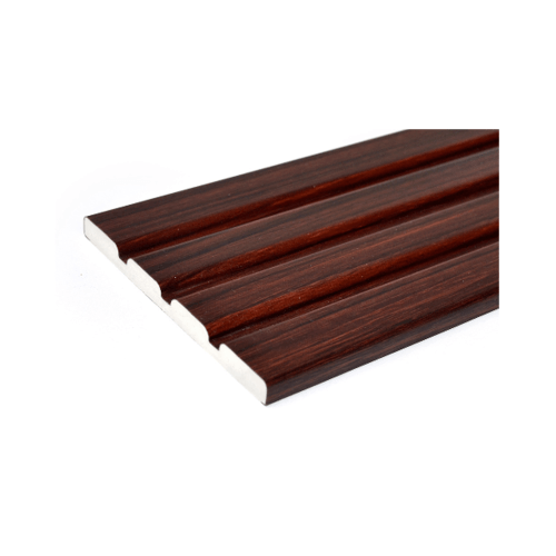 GREAT WOOD ไม้มอบ PVC  FCM-0782B (MI01) 78x6x2700มม. สีสัก