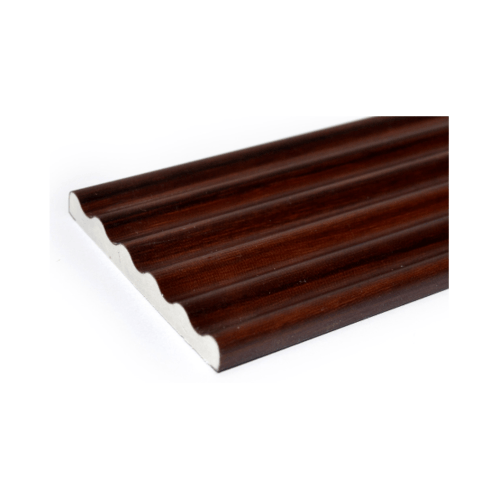 GREAT WOOD ไม้มอบ PVC  FCM-0513A (MI01) 51X6x2700มม.สีสัก