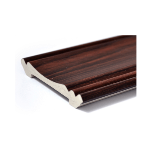 GREAT WOOD ไม้บัวบน PVC  FCR-0693B (MI01) 68.5X10.57x2700มม. สีวอลนัท