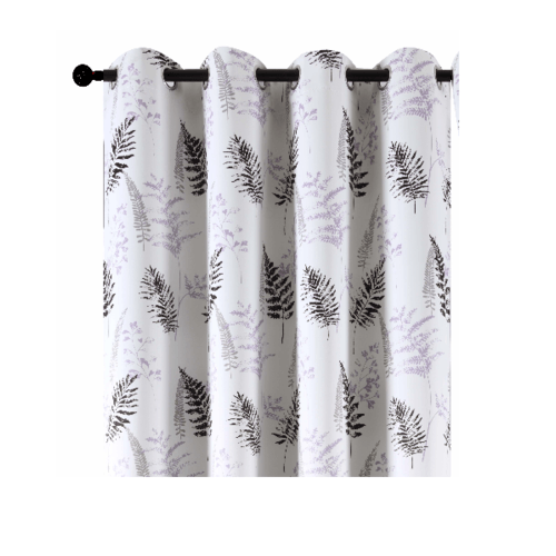 Davinci ผ้าม่านประตู  150x250ซม.  Morado สีเทา