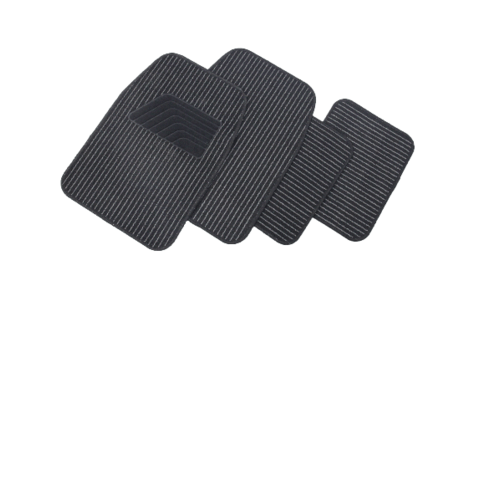 COVER พรมผ้าปูพื้นรถยนต์ ชุด 4 ชิ้น รุ่น CM02BLK สีดำ