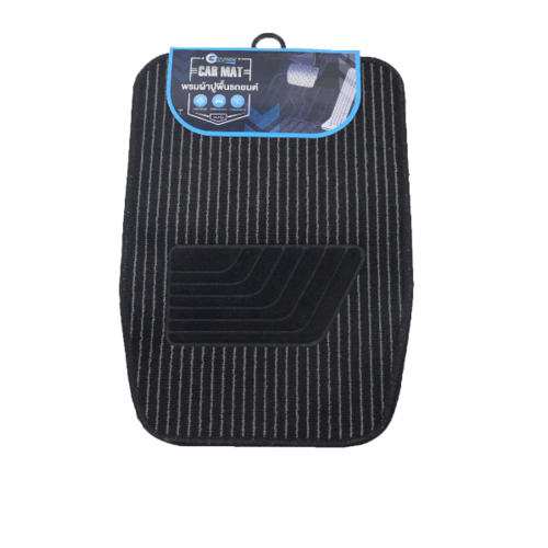 COVER พรมผ้าปูพื้นรถยนต์ ชุด 4 ชิ้น รุ่น CM02BLK สีดำ