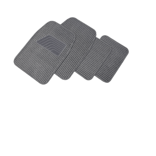 COVER พรมผ้าปูพื้นรถยนต์  ชุด 4 ชิ้น รุ่น CM02GRY สีเทา