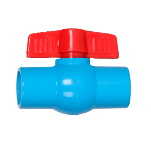 VAVO บอลวาล์วพีวีซี 2 (55) แบบเกลียว สีฟ้า