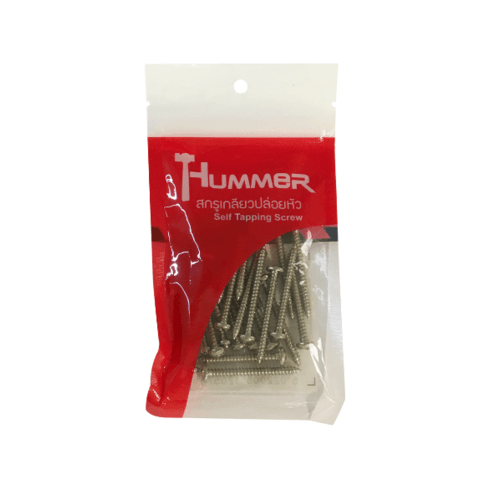 HUMMER สกรูเกลียวปล่อยหัว P-HM7112 ขนาด 7X1.1/2 (25ตัว/แพ็ค)