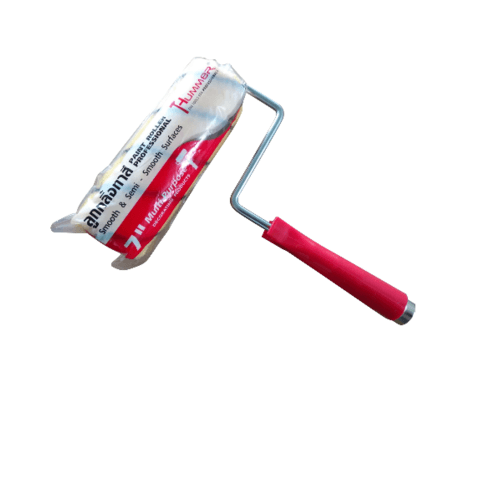 HUMMER ลูกกลิ้งทาสี พร้อมด้าม(G-009) รุ่น DTPT325 สีเหลือง-ดำ 7นิ้ว