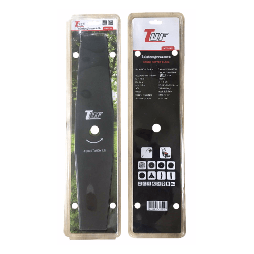 TUF ใบมีดตัดหญ้าทรงมะละกอ ขนาด 450x90x1.8mm KT0115