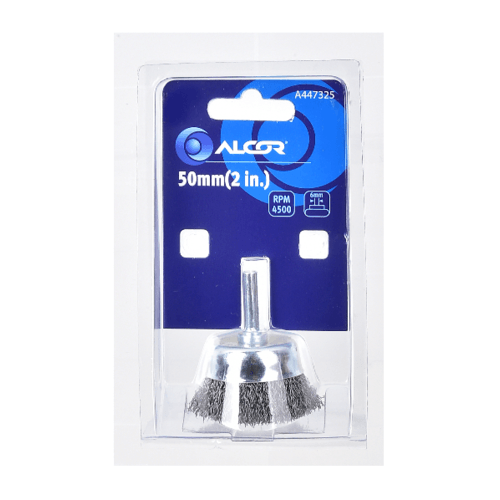 ALCOR แปรงลวดเหล็กรูปถ้วยแบบมีแกน 50MM(2”) รุ่น A447325