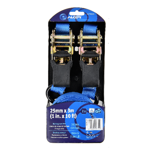 ALCOR สายยก 3Mx25MM 250KG 2PC A376022 สีน้ำเงิน