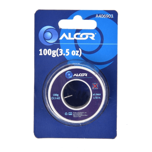 ALCOR ตะกั่วบัดกรี 100G. A406903 สีดำ