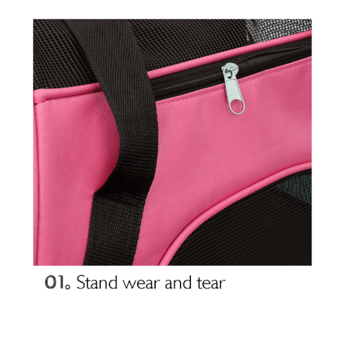 กระเป๋าใส่สัตว์เลี้ยงแบบพกพา รุ่น PTC001S ไซส์ S  ขนาด 30x43x20ซม. สีชมพู DUDUPETS