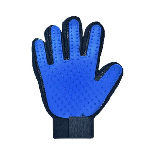 DUDUPETS ถุงมือแปรงขนสัตว์เลี้ยงข้างขวา ขนาด 13x24x1ซม. GR013 สีฟ้า