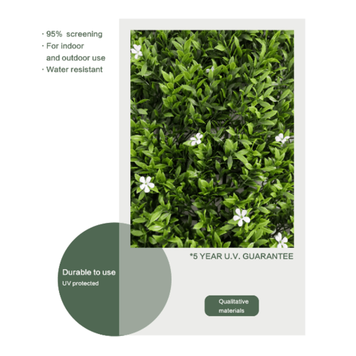 ต้นไม้เทียมติดผนัง รุ่น MZ188048A ขนาด 50×50×3 ซม. สีเขียว