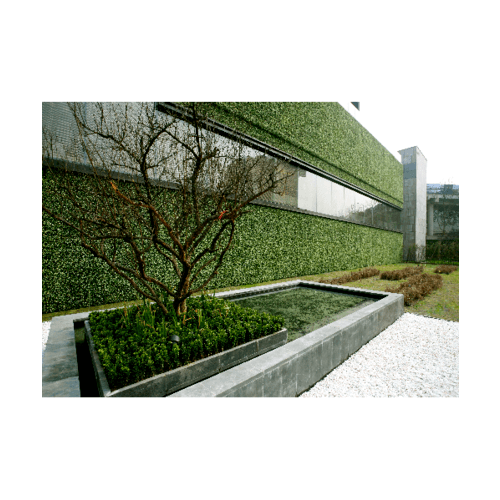 ต้นไม้เทียมติดผนัง รุ่น MZ188003A ขนาด 50×50×3 ซม. สีเขียว