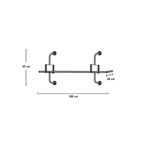ชั้นวางของ DIY รุ่น SY002   ขนาด 28X100X43ซม.