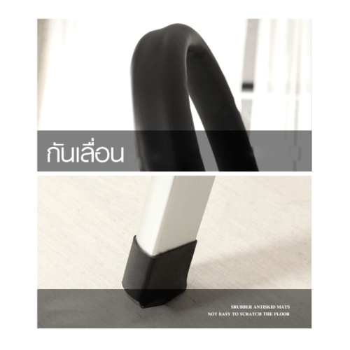 HUMMER ราวตากผ้าบันไดอเนกประสงค์ 2 in 1 กางเป็นบันไดอลูมิเนียม 4 ขั้น รุ่น LF011 สีเงิน