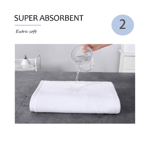 COZY ผ้าขนหนู Hotel รุ่น LL02 ขนาด 75×150 ซม.  สีขาว