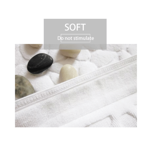 COZY ผ้าเช็ดเท้าโรงแรม ขนาด 50×80×0.45 ซม. รุ่น LL05 สีขาว