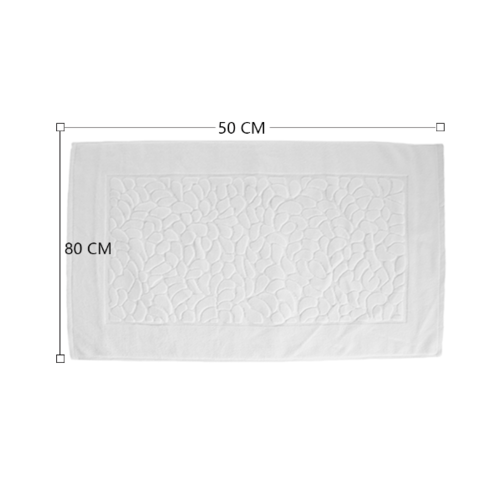 COZY ผ้าเช็ดเท้าโรงแรม ขนาด 50×80×0.45 ซม. รุ่น LL05 สีขาว