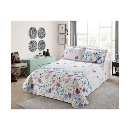 TRUFFLE ผ้าคลุมเตียง  รุ่น 0278L  240×240×0.4ซม. คละสี