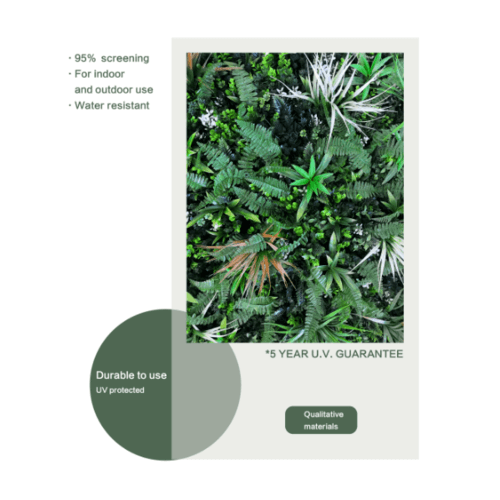 Tree‘O ต้นไม้เทียมติดผนัง รุ่น MZ189014A  ขนาด 100×100×5 ซม.  สีเขียว Tree‘O