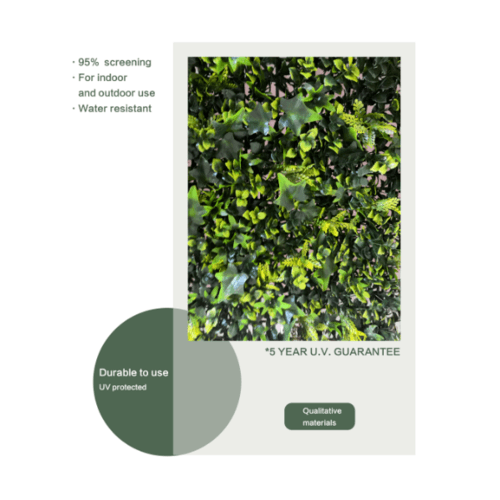 ต้นไม้เทียมติดผนัง รุ่น MZ188026A   ขนาด 50×50×3 ซม.  สีเขียว Tree‘O 