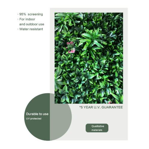 TreeO ต้นไม้เทียมติดผนัง 100×100×5 ซม.  รุ่น MZ189009D  สีเขียว