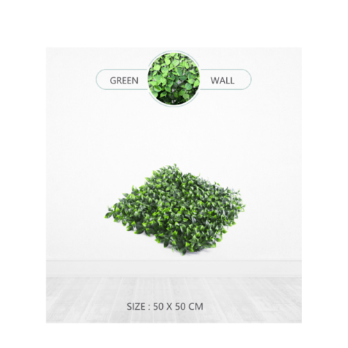 ต้นไม้เทียมติดผนัง รุ่น MZ188024C ขนาด 50×50×3 ซม.  สีเขียว Tree‘O