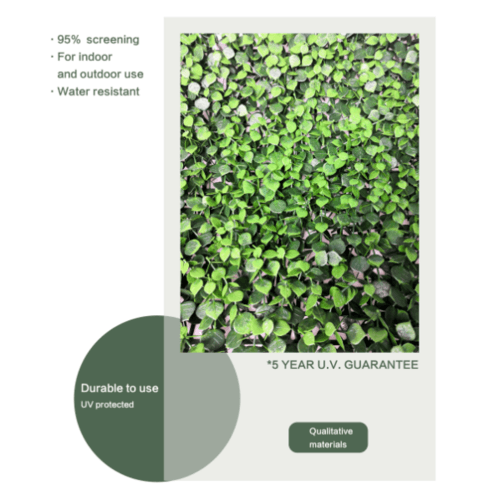 ต้นไม้เทียมติดผนัง รุ่น MZ188024C ขนาด 50×50×3 ซม.  สีเขียว Tree‘O