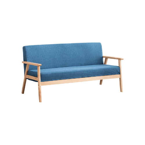 Divano โซฟาผ้า 2ที่นั่ง 65X113X71CM MH005 สีน้ำเงิน