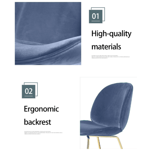 Pulito เก้าอี้ 52.5×50×89cm รุ่น SQ010 สีฟ้า