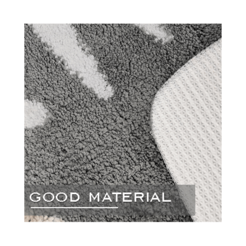 COZY พรมเช็ดเท้าขนนุ่ม HI-LIFE 50×80×1.5ซม. สีเทาเข้ม