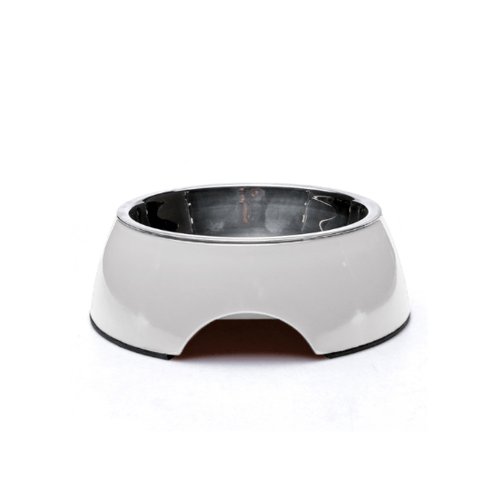 DUDUPETS ชามสเตนเลส ไซส์ S ขนาด 13.5×17×6ซม. รุ่น BP015S สีขาว