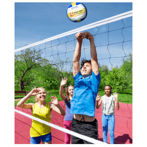 4TEM ลูกวอลเลย์บอลPVC เบอร์ 5
รุ่น GY-184 ขนาด Φ20.5 ซม. สีเหลือง-น้ำเงินแถมเข็มก๊าซ