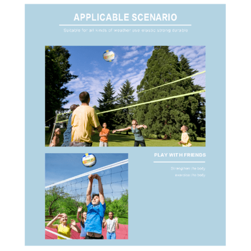 4TEM ลูกวอลเลย์บอลPVC เบอร์ 5
รุ่น GY-184 ขนาด Φ20.5 ซม. สีเหลือง-น้ำเงินแถมเข็มก๊าซ