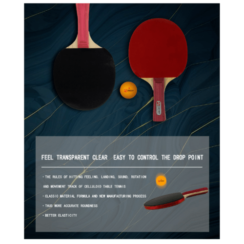 4TEM ลูกปิงปอง  1 ดาว รุ่น SG-9283 เส้นผ่าศูนย์กลาง 4 ซม. (6 ลูก/แพ็ค). สีขาว-ส้ม